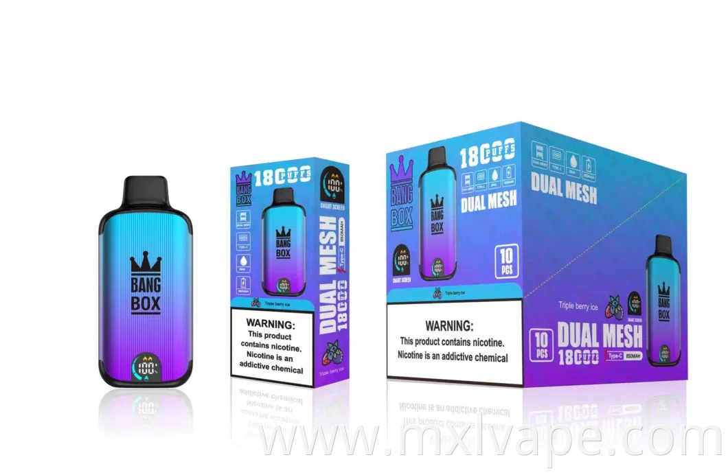 Europe Most Popular Disposable E Cigarette Cheap Price Bang Box 18000/18K Puff